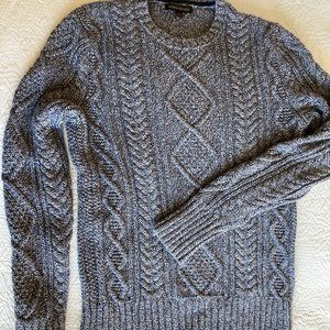 Banana Republic Size M Mens Gray/Ivory Sweater
